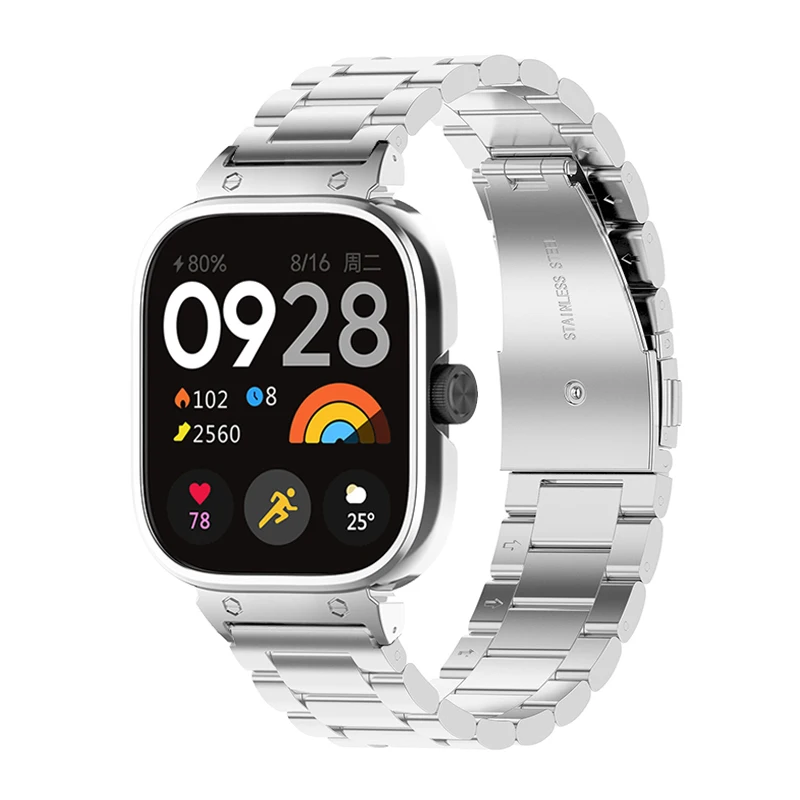 Correa de Metal para reloj inteligente Xiaomi Redmi Watch 4, funda protectora, pulsera para redmi Watch 4