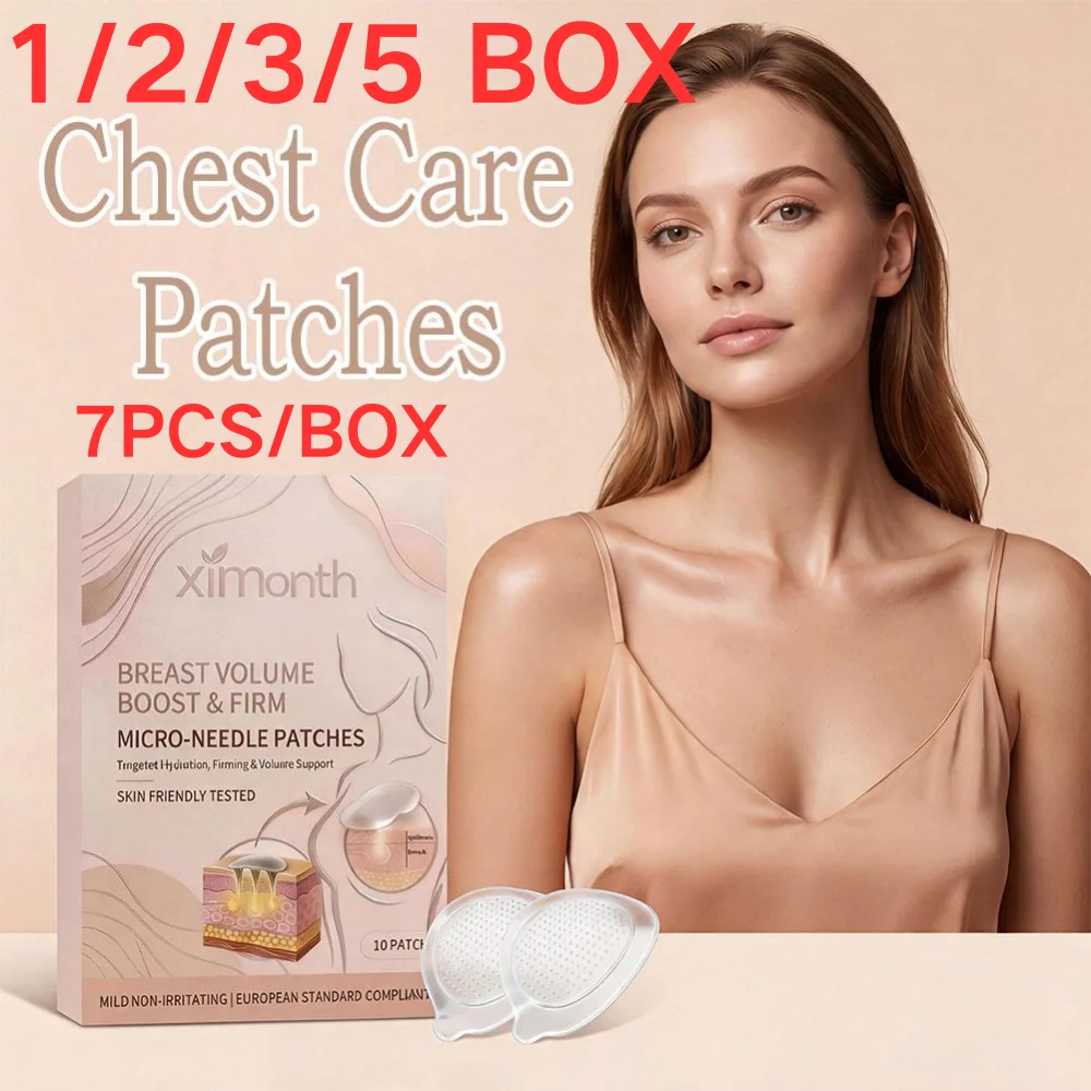 Advanced Breast Micro Needle Patches 10pcs/Box Skin Friendly Firming Hydration Support for Sensitive Skin Overnight Use