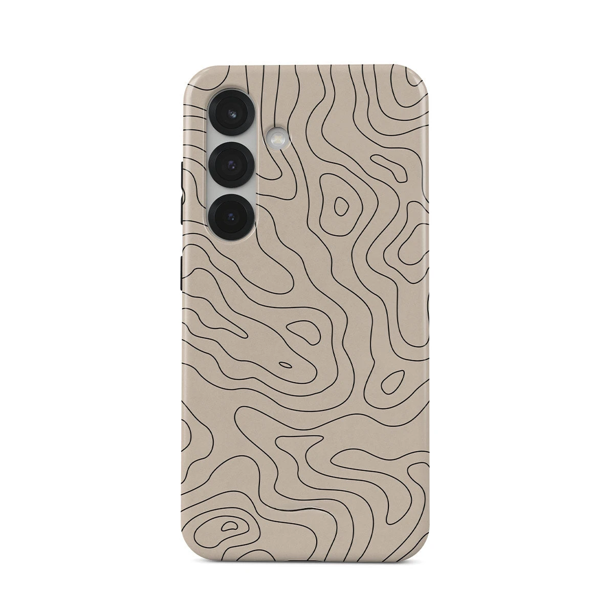 Capa de telefone para samsung s25 s24 s23 s22 a55 a54 a16 ultra pro plus fe 5g mapa topográfico acrílico rígido capa à prova de choque funda