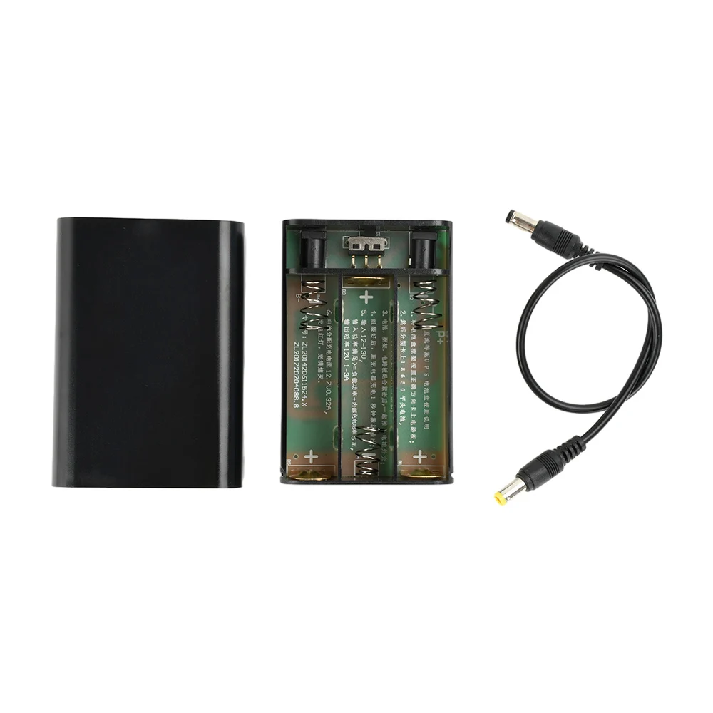 DC12V Isobarische Unterbrechungsfreie UPS Powerbank 3*18650 Batteriebox Lötfreier Ladeadapter DIY-Kit mit Schutzband DC5.5*2.1mm