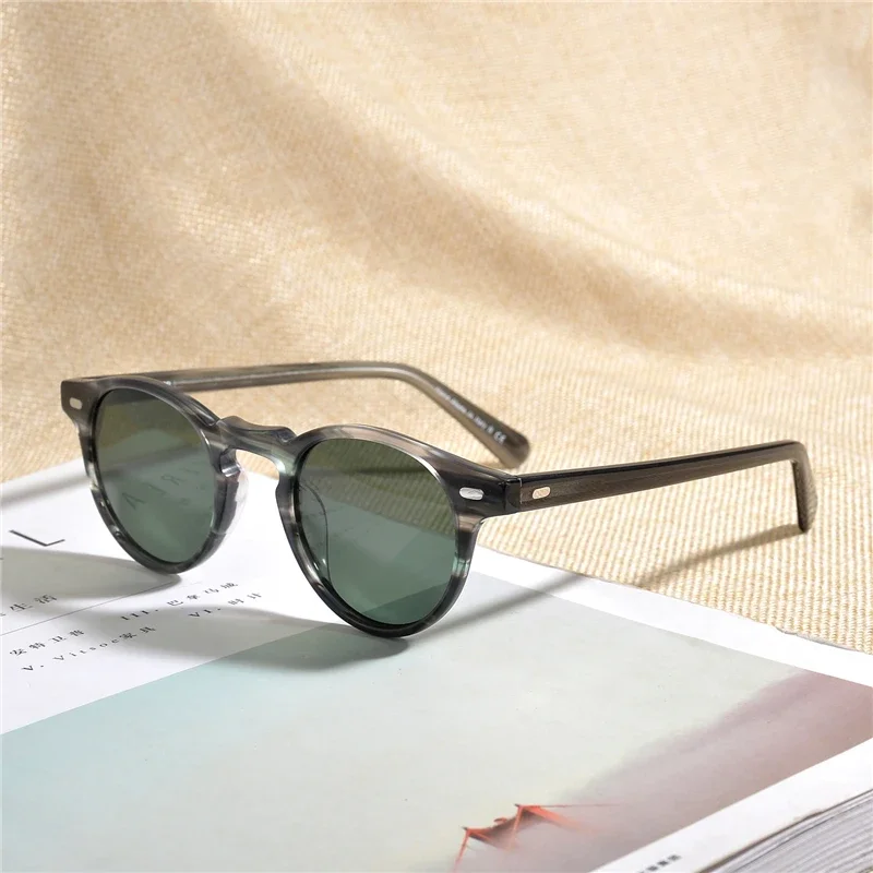 Gregory Peck-gafas de sol polarizadas para hombre y mujer, lentes de sol Retro, OV5186, OV 5186