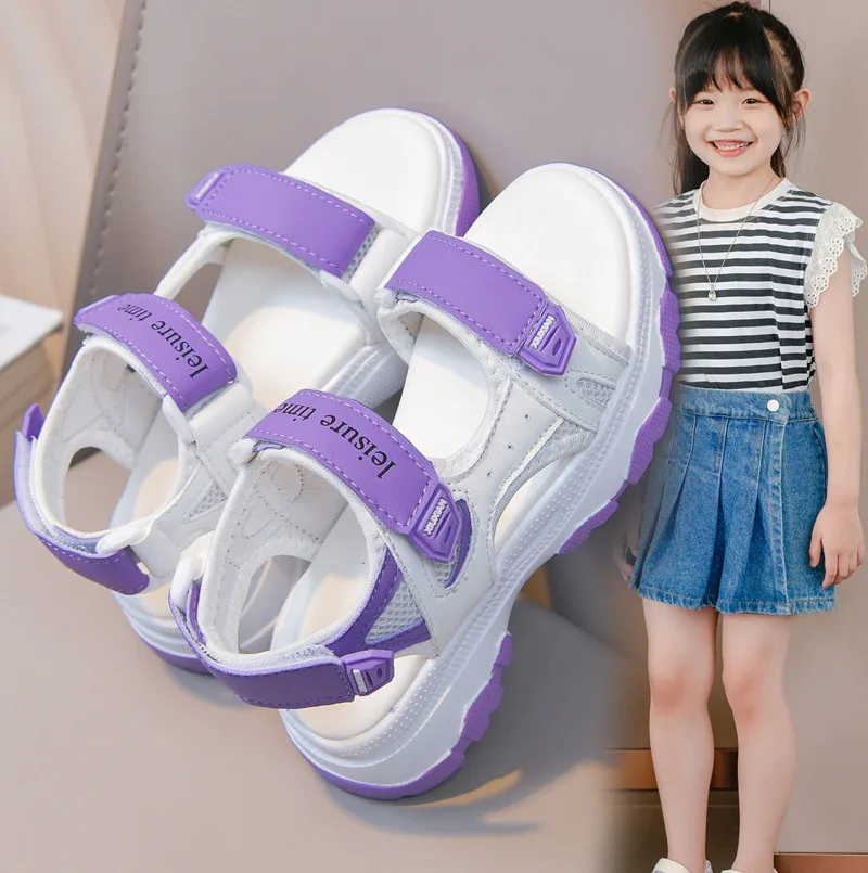 Kids Sandals Girls Comfortable Casual Modern Summer Boys Girls Hiking Shoes Toddler Shoes Anti Slip Unisex Casual Shoe 4-12years