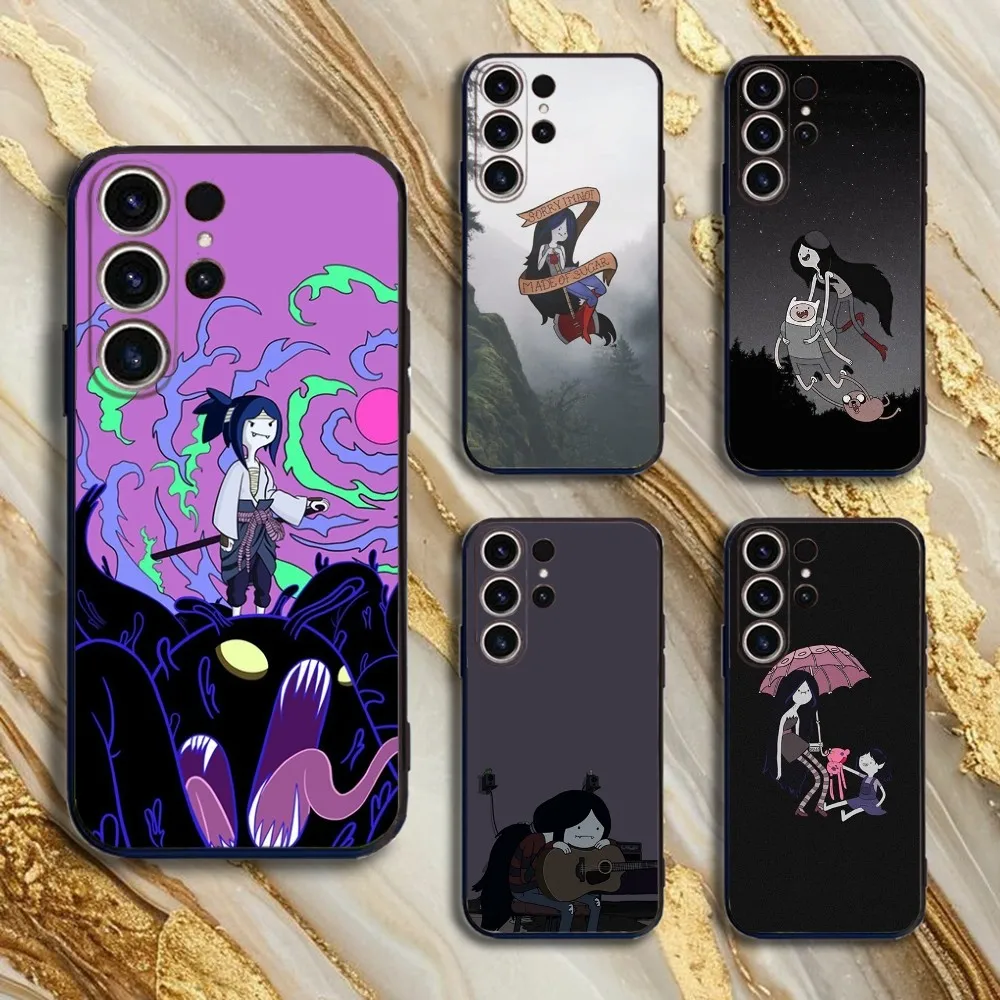 

A-Adventure Time M-Marceline Phone Case For SamsungS25,24,21,22,23,30,Ultra,20,Plus,Fe,Lite,Note,10,9,5G Black Cover