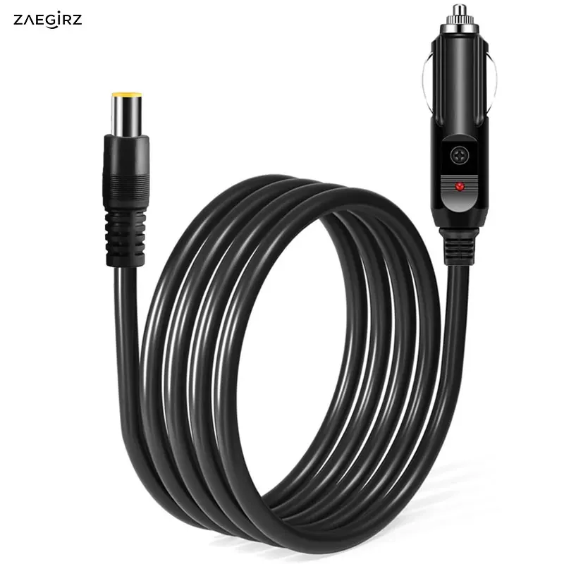 1.5 Meters DC7909(DC8mm) to Car Cigarette Lighter Cable for Bluetti AC180/B80/EB3A/EB70/AC60 Anker 521 Portable Power Stations.