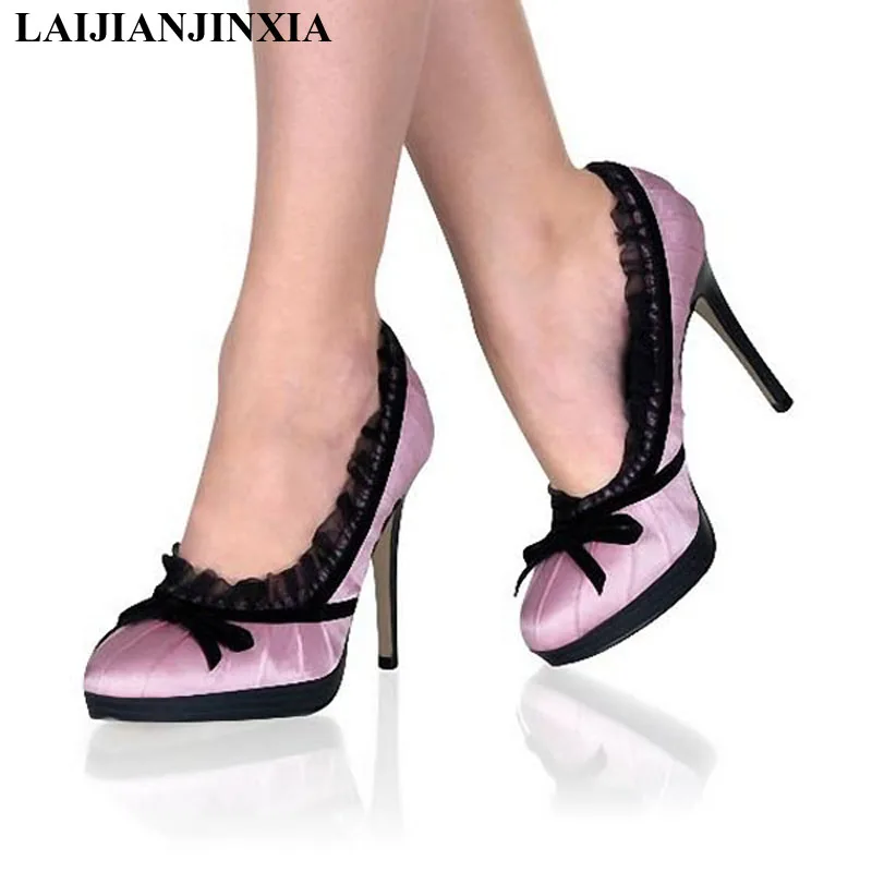 

LAIJIANJINXIA New 13CM/5inches PU Upper Fashion Sexy Exotic High Heel Platform Party Women Pumps Pole Dance Shoes D127