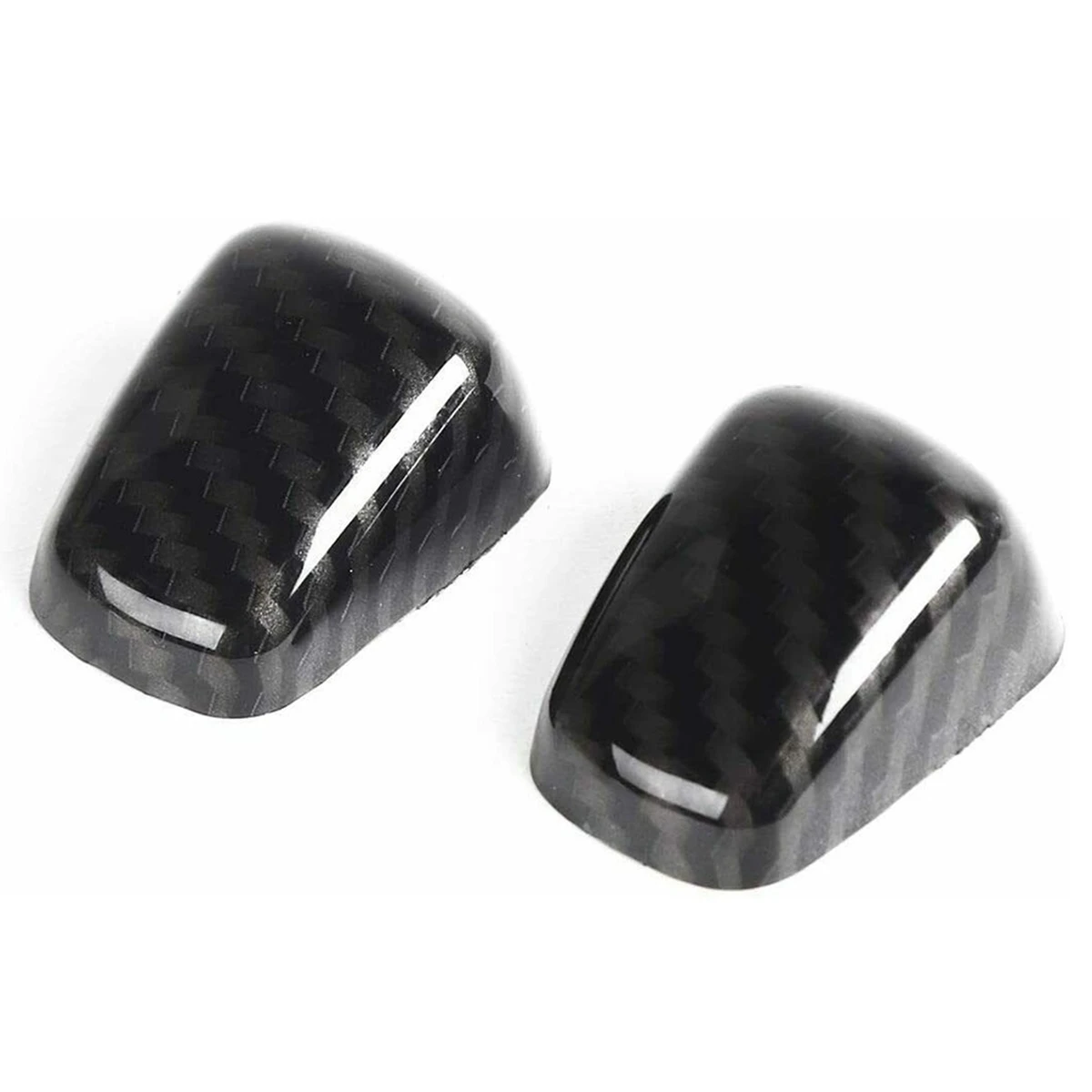 Front Windshield Washer Nozzle Wiper Cover Trim for Dodge Charger Challenger RAM Durango Chrysler 300C, Carbon Fiber