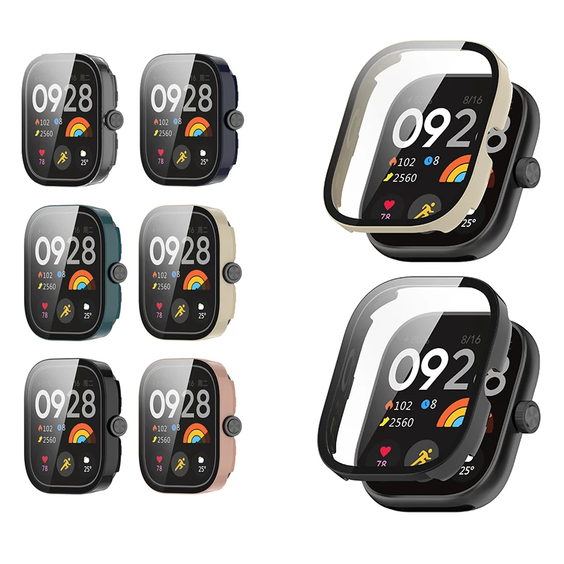 Tempered Glass Case For Redmi Watch 5 / 5 Active / 5 Lite Watch Bumper Screen Protector Cover Film