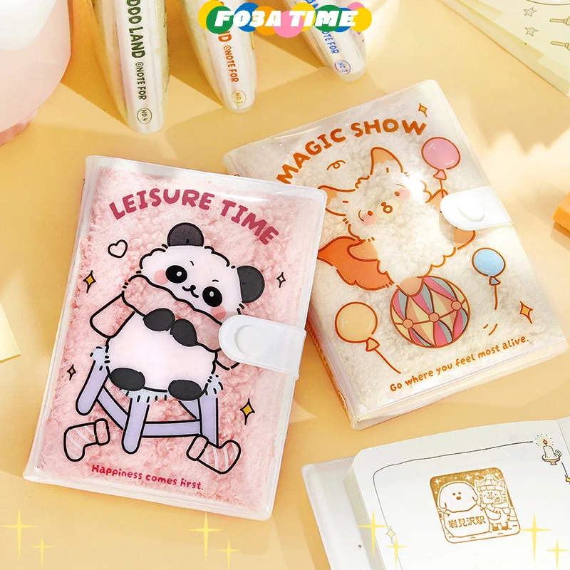 

Kawaii пушистый мини-блокнот для детей, милый мультяшный блокнот, модные креативные справочники, красочные карманные блокноты для страниц, студенческие канцелярские принадлежности