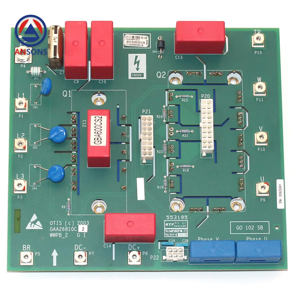 GAA26810C2 WWPB_2 GEN2 OTIS Elevator Inverter Drive PCB Main Board Ansons Elevator Spare Parts