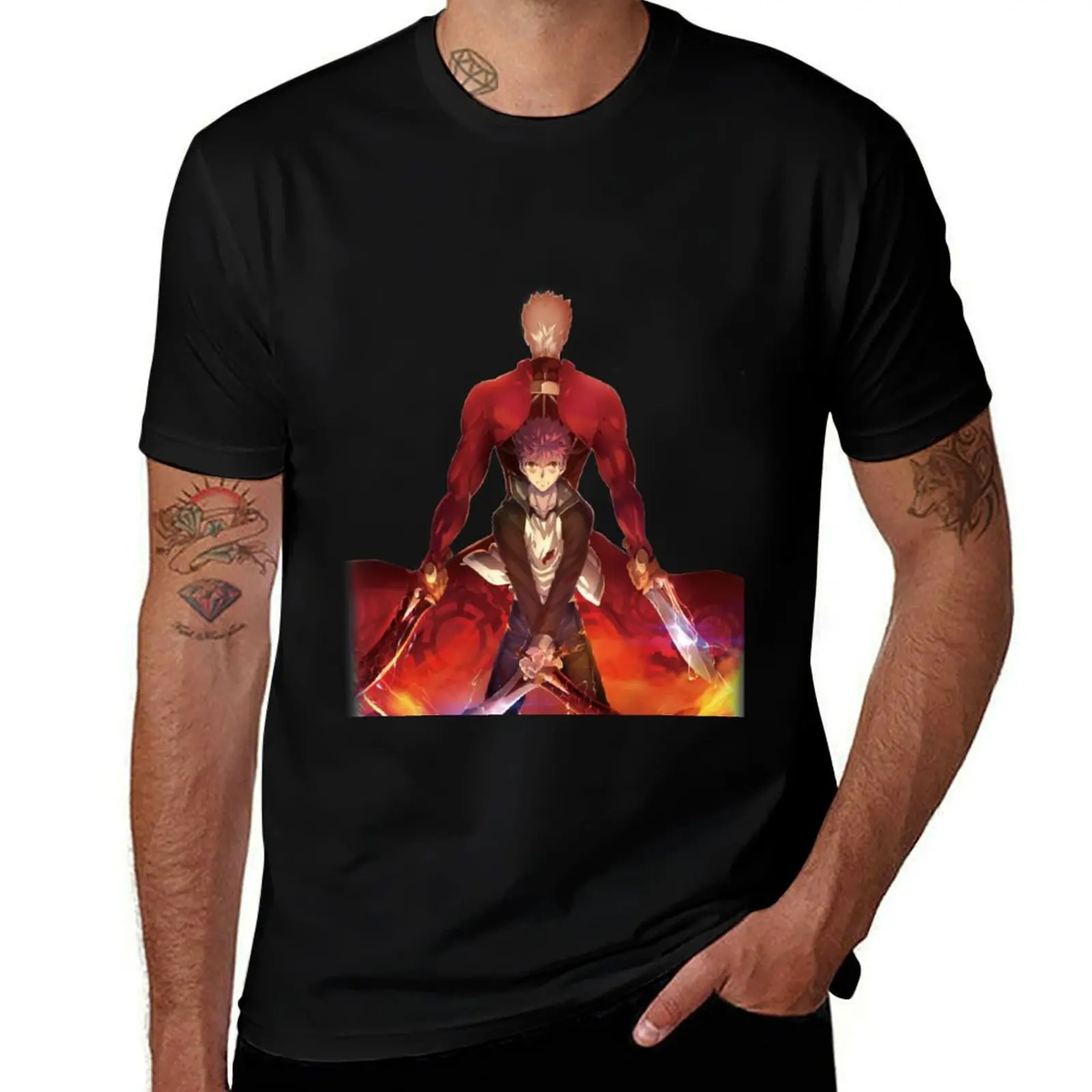 

Archer Shirou Emiya T-Shirt t shirts for man graphic tees anime tshirt
