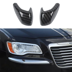 Front Headlight Cleaning Decoration Cover Trim for Chrysler 300/300C 2015 2016 2017 2018 2019 2020 2021 Car Accessories ABS