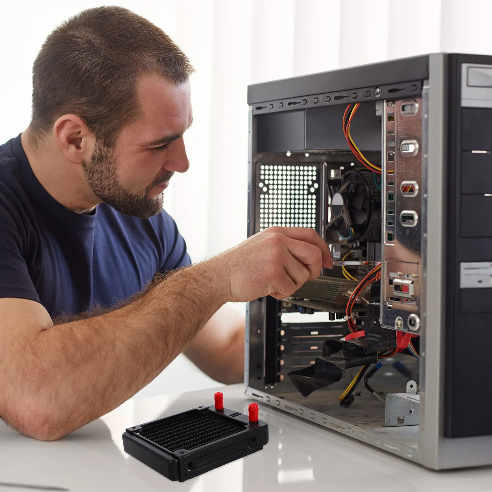 

High Efficiency Liquid Cooler CPU GPU Durable Water Cooling System Heat Sink System Silent Pc Radiators CPU Water Cooling