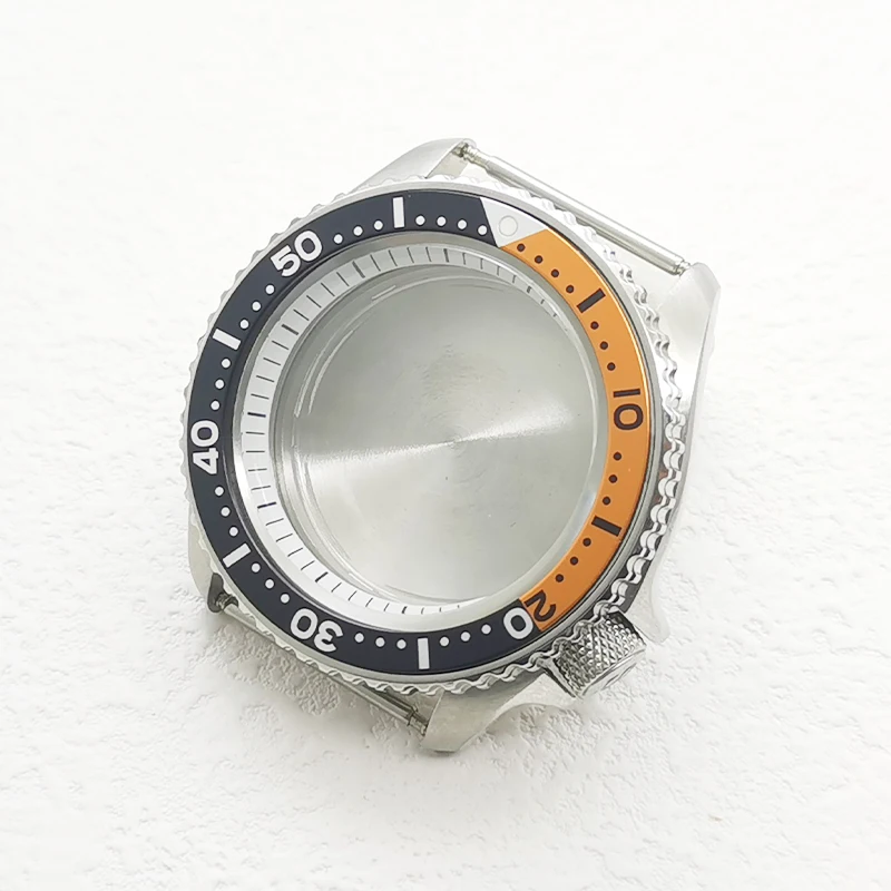 42 mm zilveren SKX007 horlogekast saffierglas past op NH35 NH36 4R35 4R36 7S26 beweging 28,5 mm wijzerplaat heren duikhorlogekasten refit