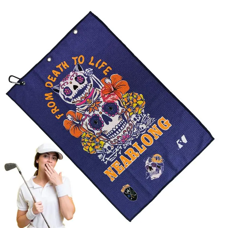 

Golf Ball Towel Golf Club Groove Cleaning Tool With Clip Fine Fiber Small Golf Cleaning Cloth Golf Club Polish Cloth For Sports