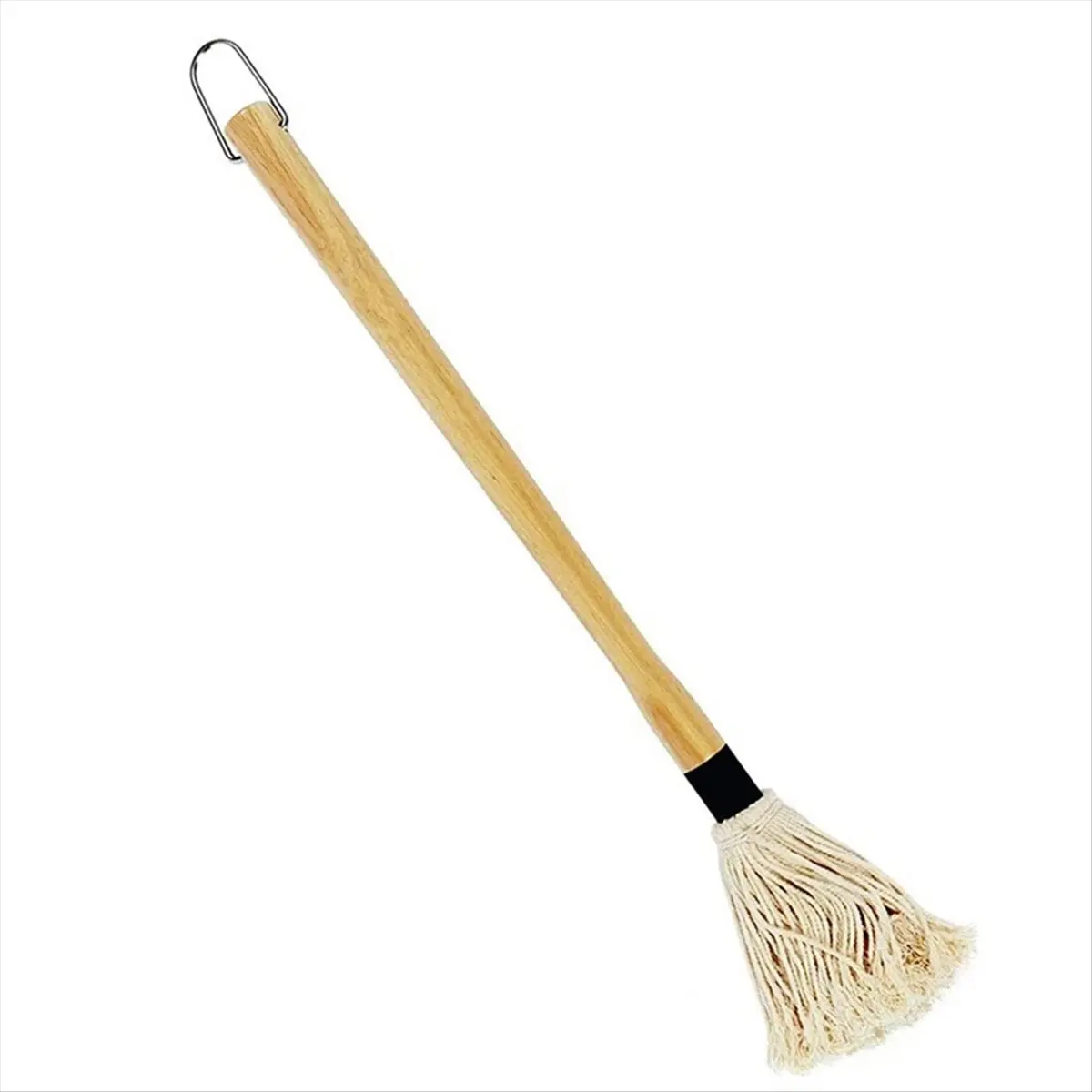 【TODAY-BUY】BBQ Cotton Sweeper Wooden Handle Pure Cotton
