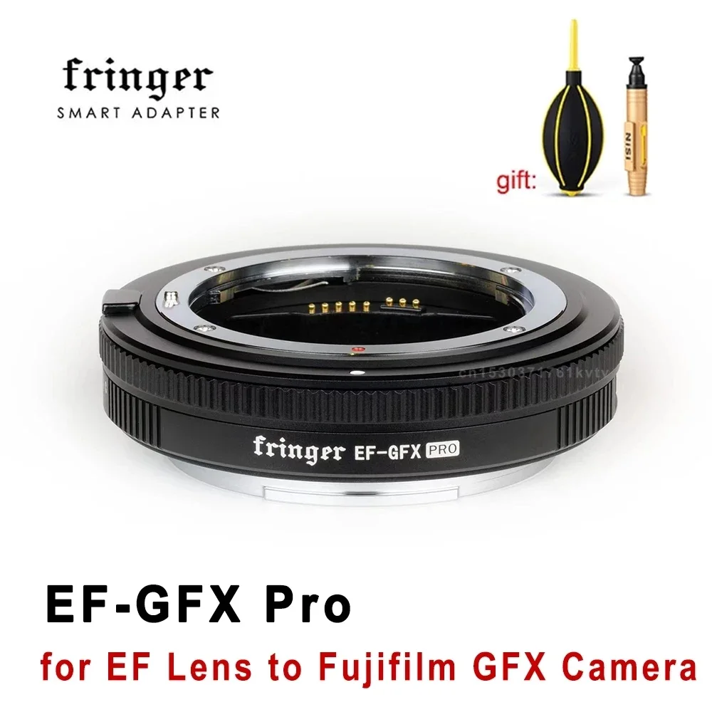 NEW FRINGER EF-GFX Pro Auto Focus Adapter Ring FR-EFTG1 for Canon SIGMA TAMRON EF Lens to Fujifilm G Mount 100MP 50MP CMOS Camer