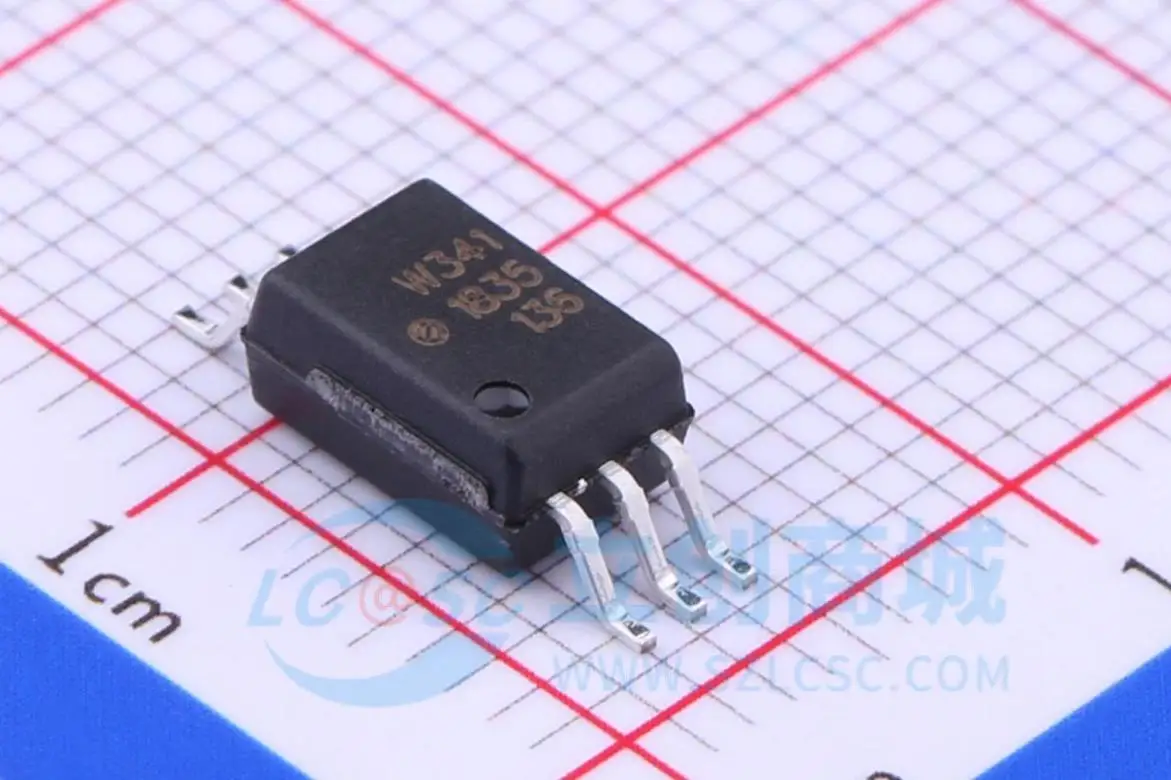 10PCS   New original patch optocoupler ACPL-W341-500E silk screen W341 SOP-6 optocoupler