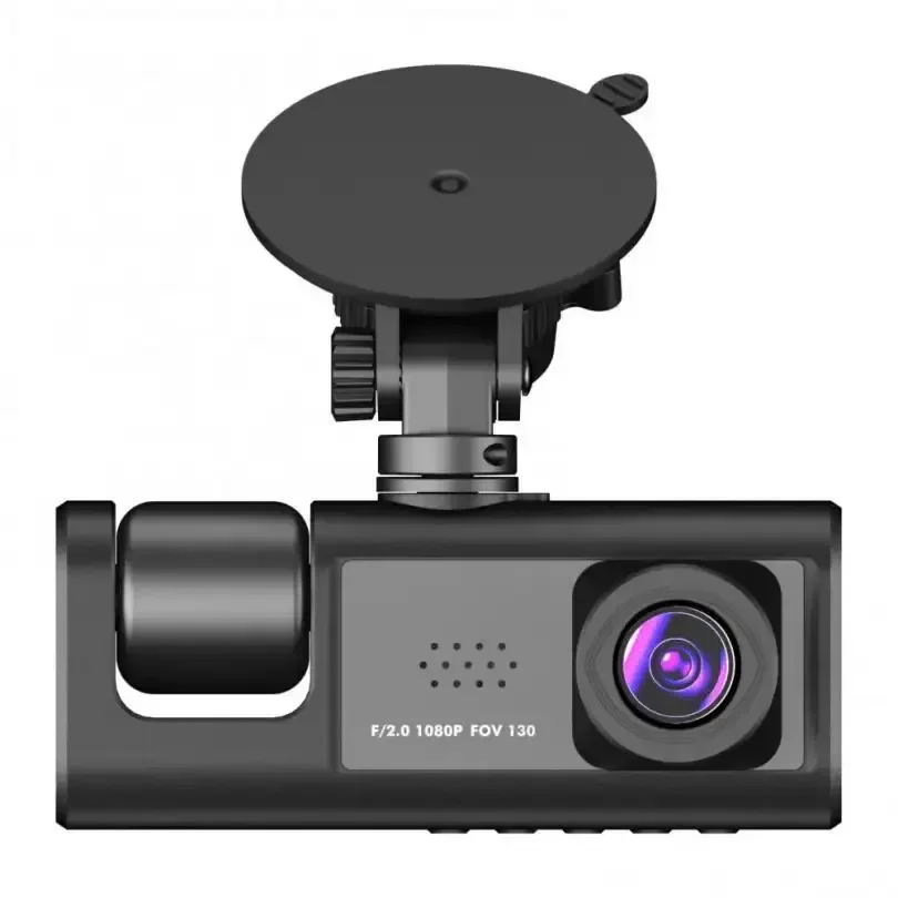 عالية الجودة Dashcam 360 3 قنوات 1080p HD الجبهة الخلفية والداخلية مسجل فيديو السيارة Dvr الصندوق الأسود سجل القيادة للسيارة #2
