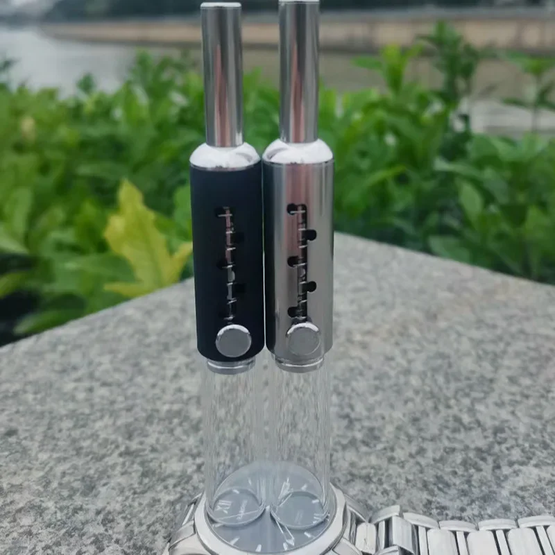 Retractable Tobacco Pipe Piston Type Glass Smoking Pipe Mouth Tip Herb Tobacco Pipe Filter Smoking Accessories