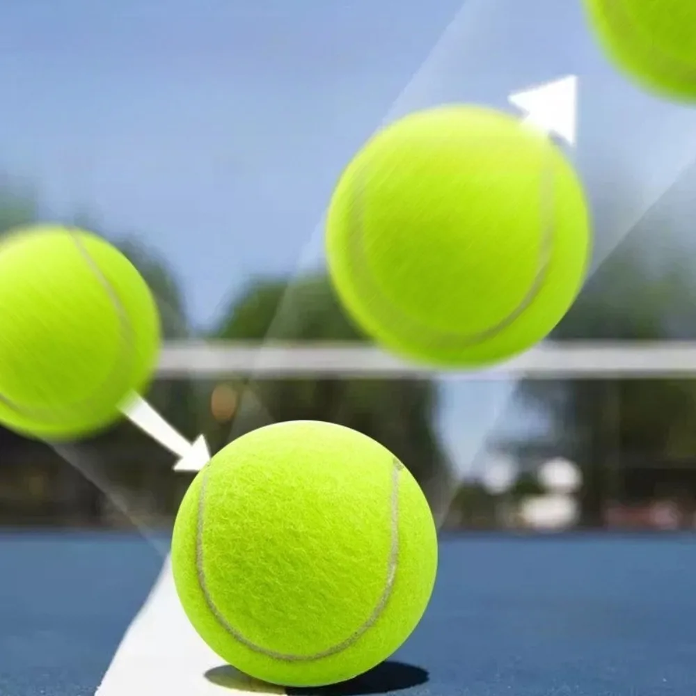 1/3/5pcs High Elasticity Tennis Ball Elementary Match Training Durable Ball Fans Practice Durable Tennis Ball