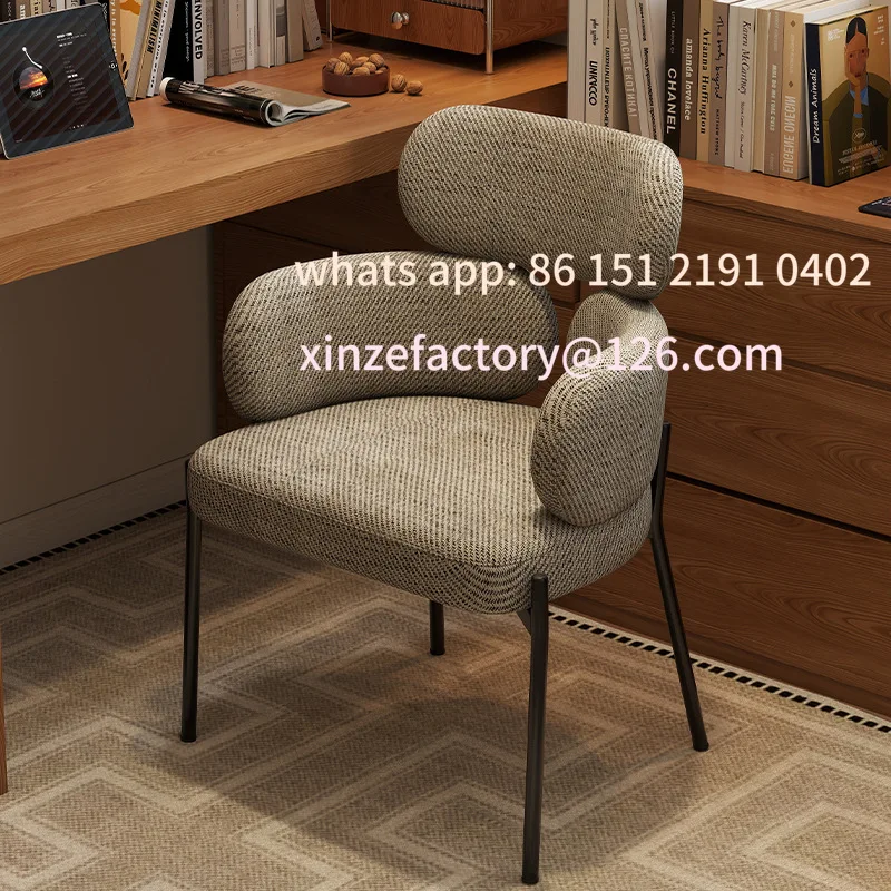 

Customizable lounge chair light luxury luxury home retro Chinese restaurant dining chair light luxury dining table back chair