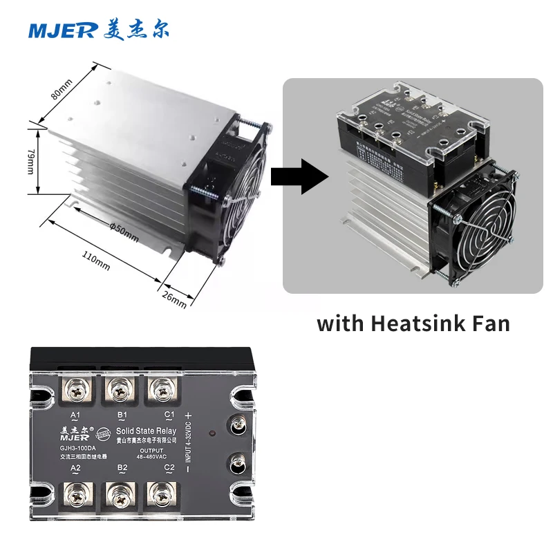 

Good Quality Three Phase Solid State Relay 10A 25A 40A 60A 80A 100A 200A SSR Solid State Relay