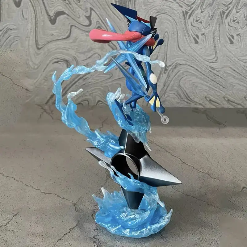 20cm gk greninja pokemon anime figura água shuriken evoluiu animal de estimação elfo estátua boneca criativa ornamento modelo crianças brinquedo de natal presente