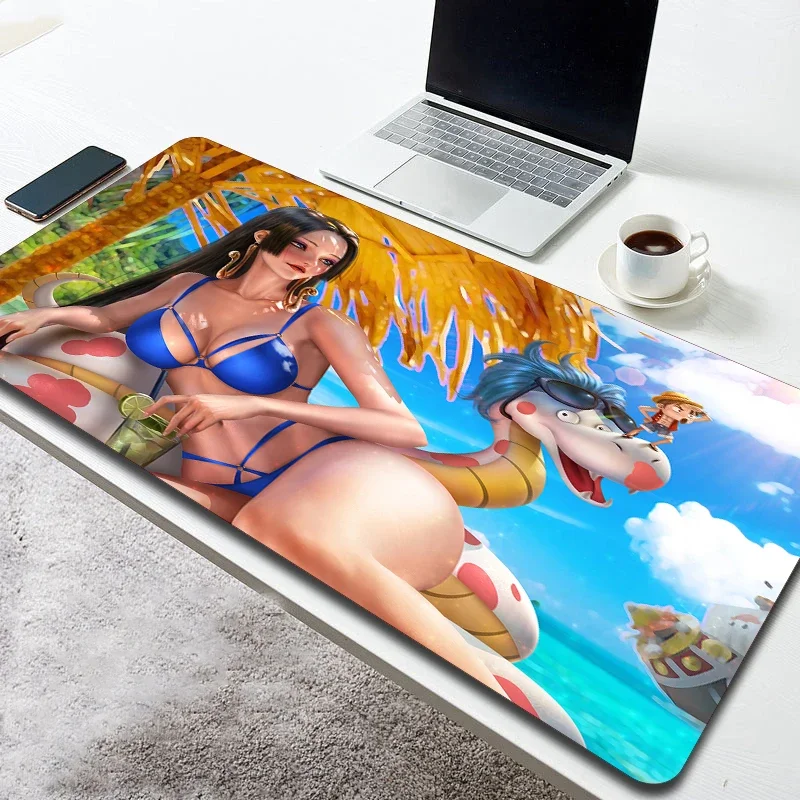

Boa Hancock Sexy Anime Mouse Pad Gamer Extra Large Computer Keyboard Desk Mat Gaming Room Accessories Kawaii PC Mange Mousepad