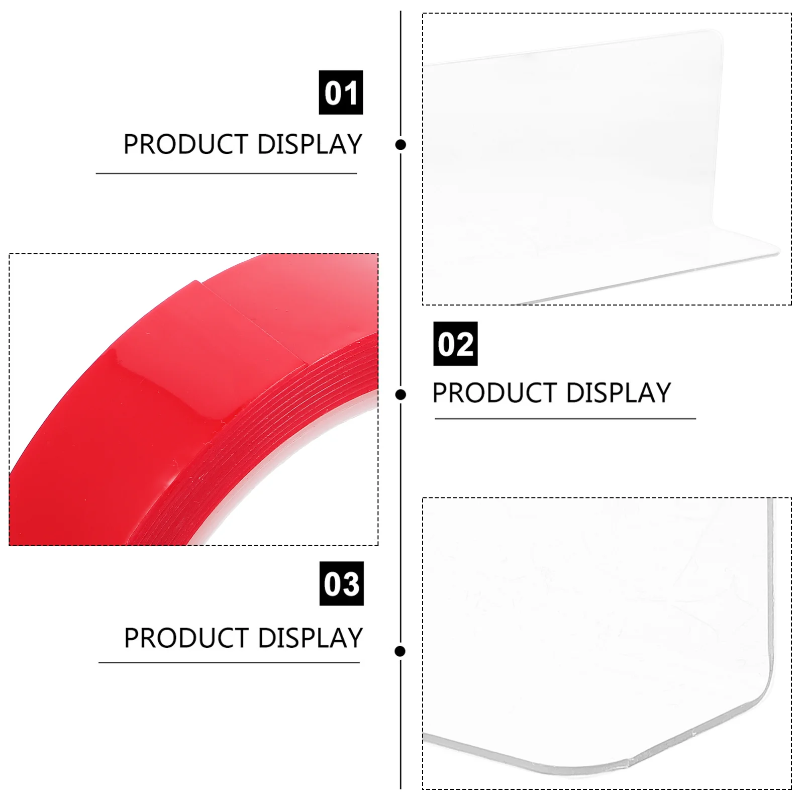 

2pcs Plastic Shelf Divider For Supermarket Store Home Snack Divider Rack With Adhesive Tape Holds Drinks Bread