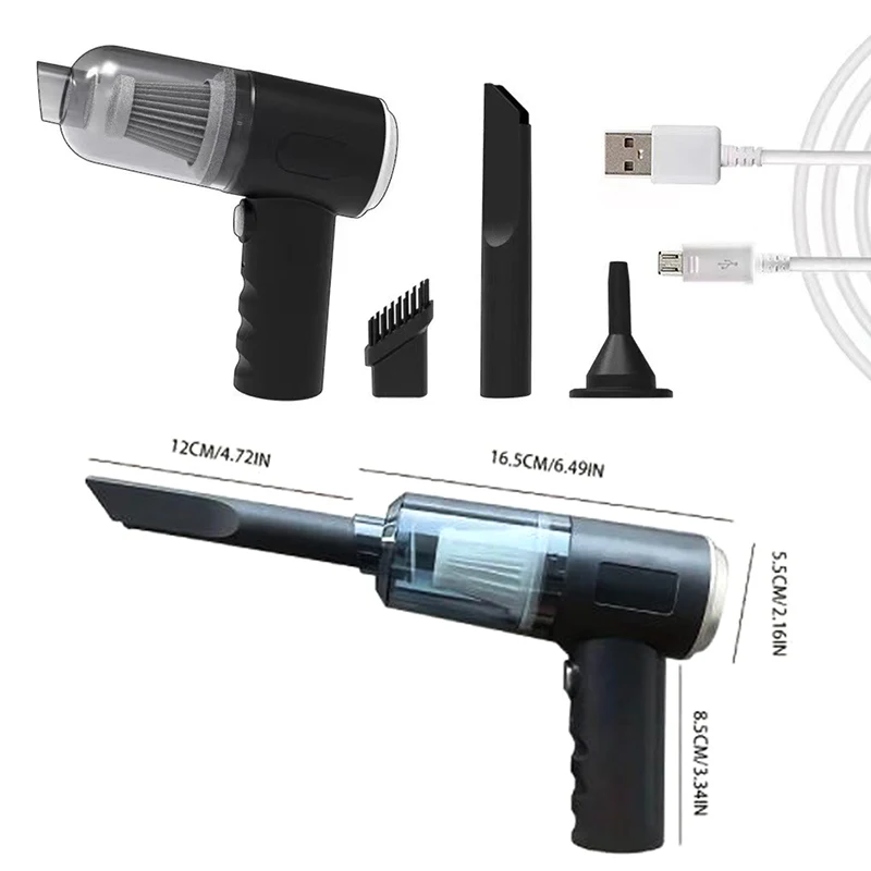 Potente macchina per la pulizia portatile senza fili aspirapolvere per auto Mini aspirapolvere portatile ad aspirazione forte per auto e casa