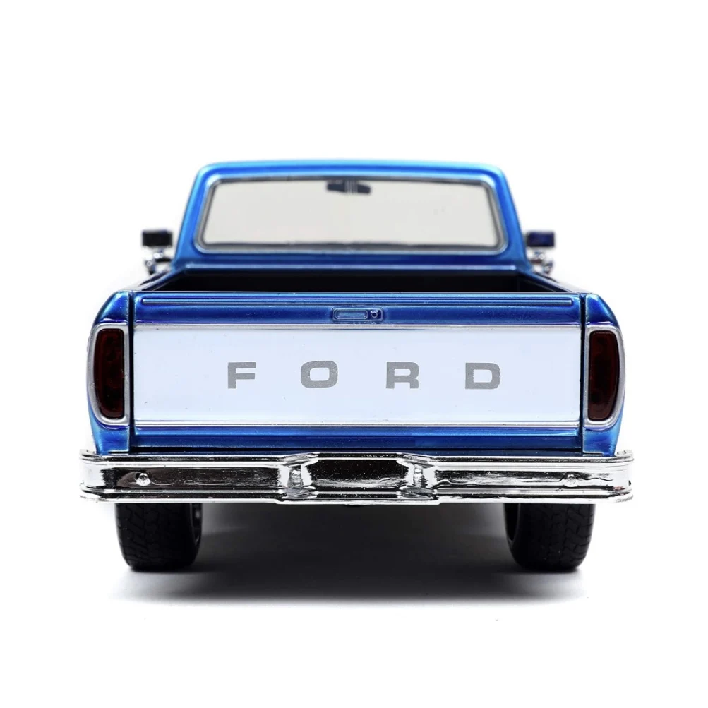 Jada Toys Just Trucks 1:24 1970 Ford F-150 with Rack Die-cast Car Candy Blue, Toys for Kids and Adults Collectibles