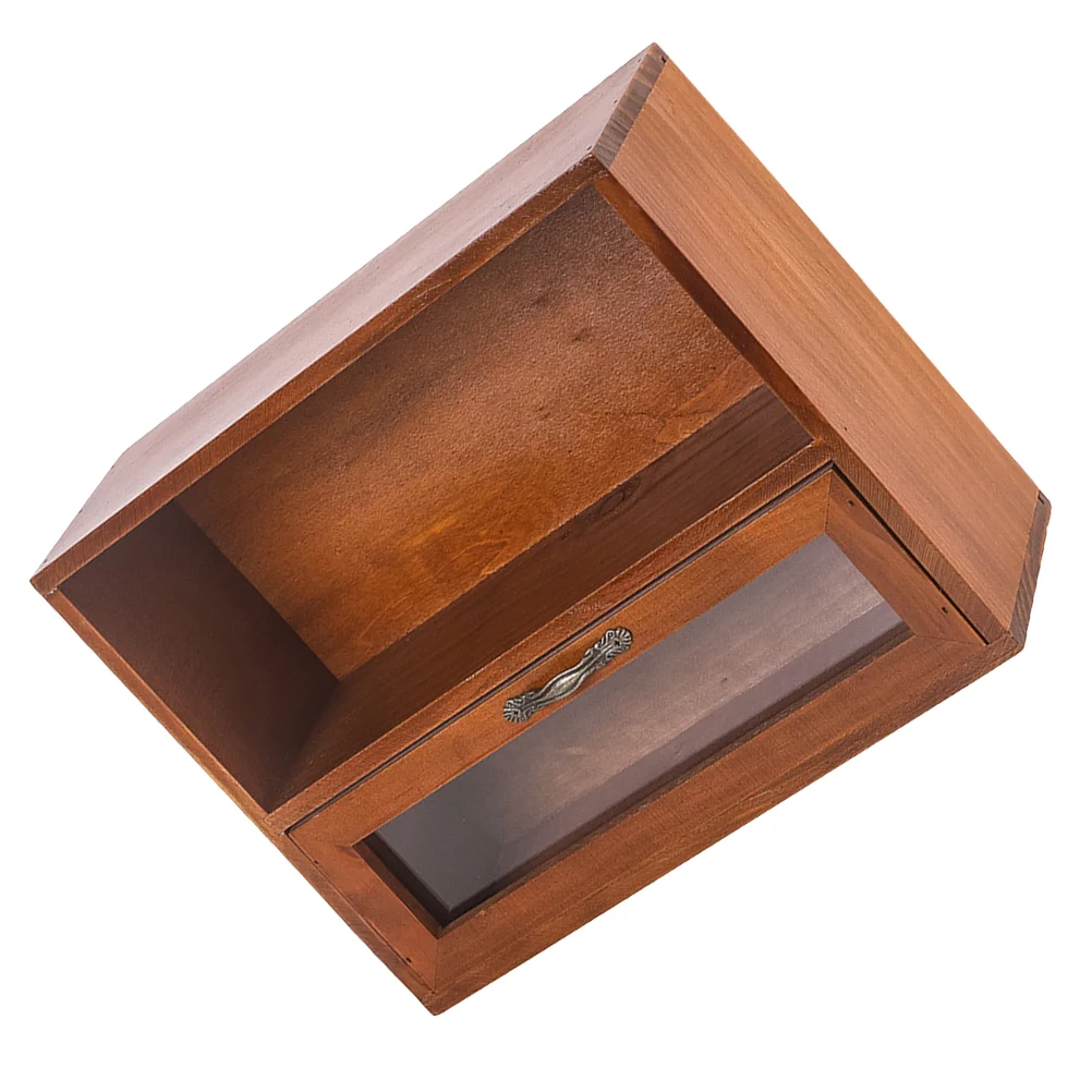 Armoire de rangement en bois Vintage, étagère ganizer pour porte-maquillage, support de soins de la peau marron, décoration de maison, vanité Vintage