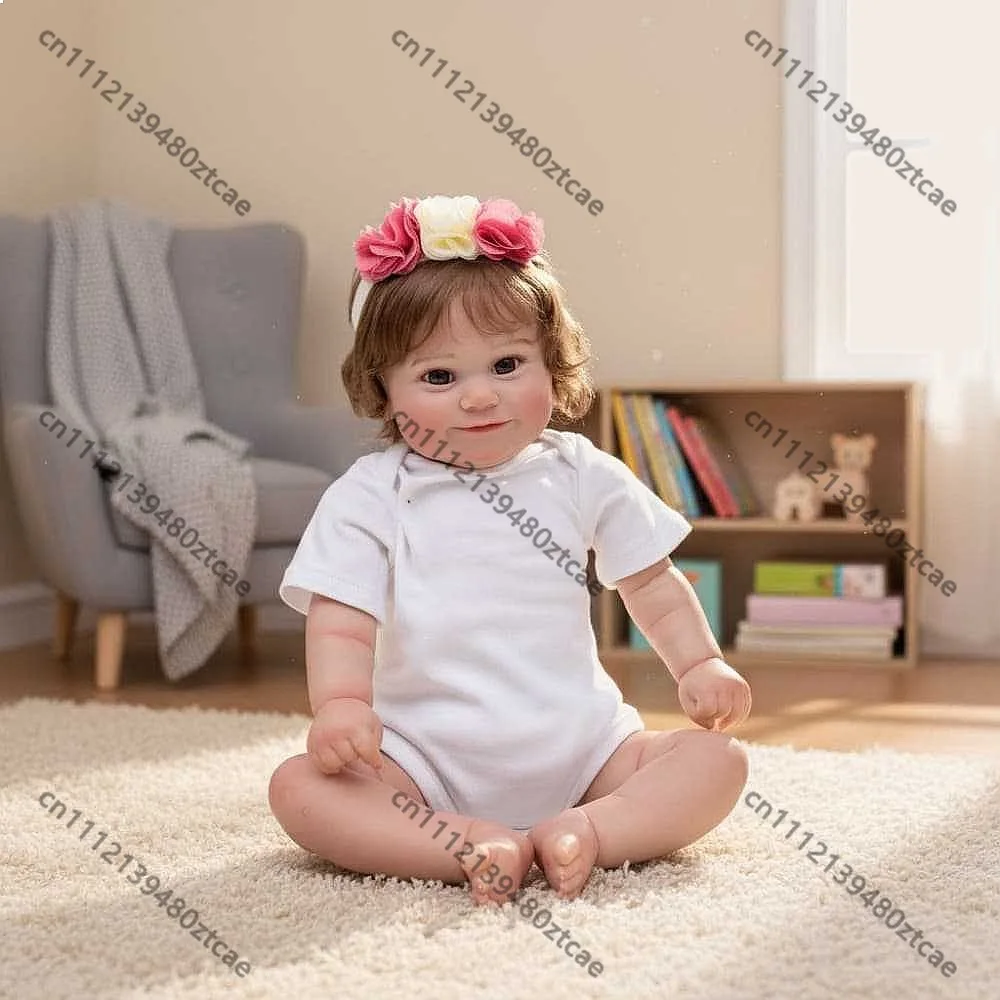 20 Inch Reborn Baby Doll Realistic Soft Silicone Dress Up Toy Educational Gift for Kids