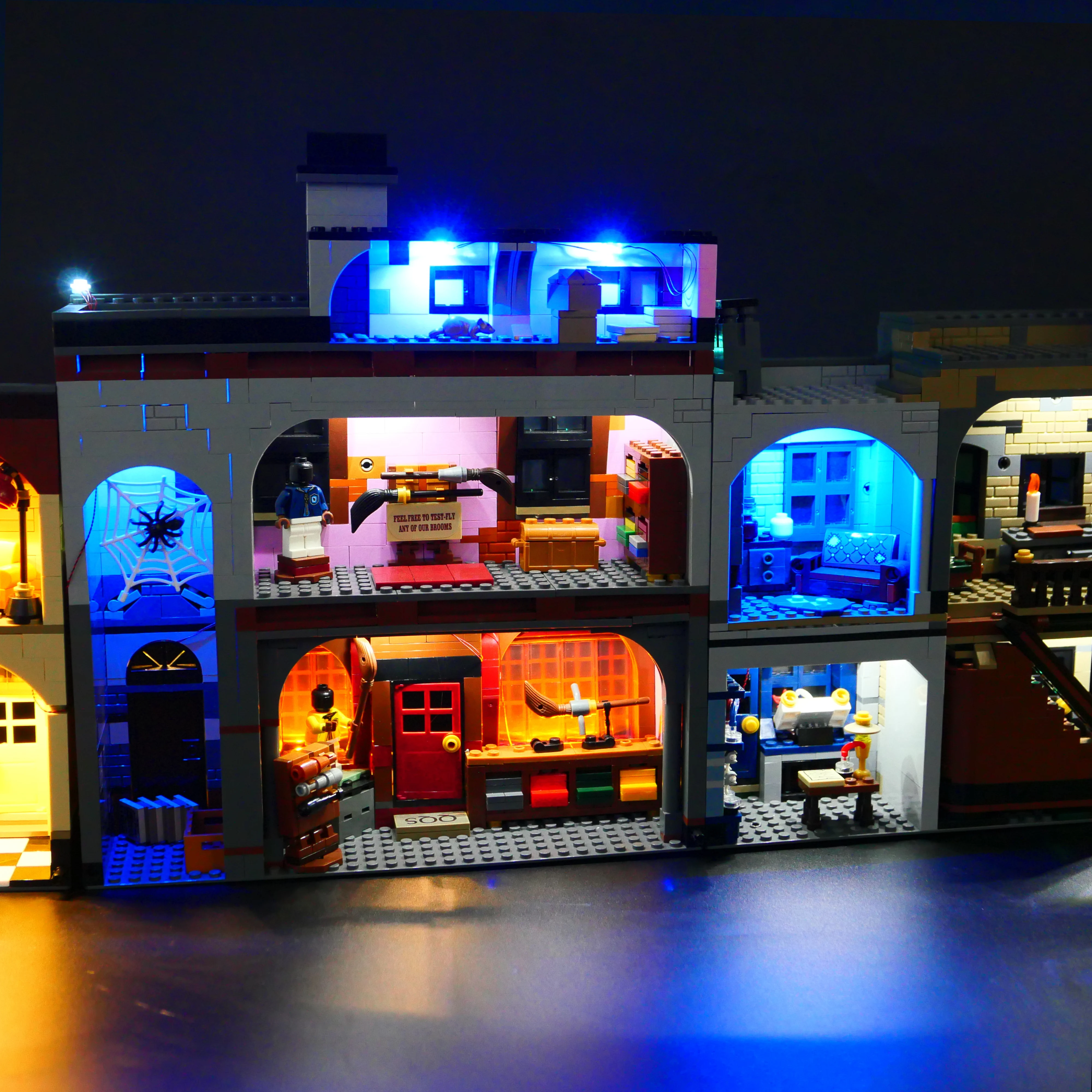 75978 매직 위저드 앨리 빌딩 블록 모델 스트리트 뷰 장식 조명 세트(조명만 해당)와 호환되는 LED 조명 키트