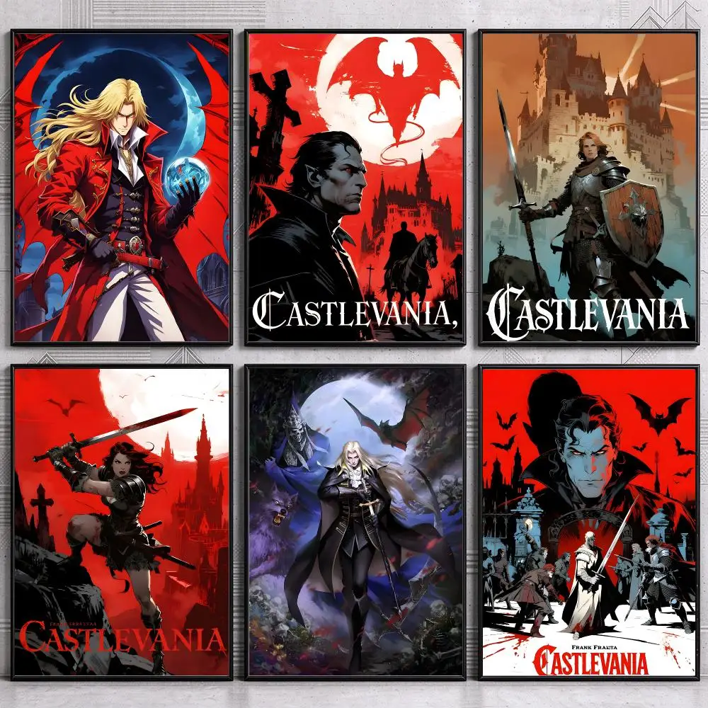 Classic Graphic Visual Anime Art Illustration Castlevania Poster Modern Wall Art Bedroom Living Room Print Unframed