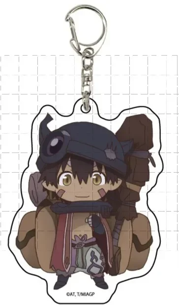 Game Wazukyan Vueko Faputa Riko Belaf Nanachi Irumyuui Keychain Doll Anime Acrylic Keyring Pendant for Gift