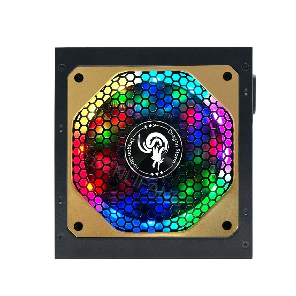 JULONGFENGBAO-ATX Fonte de Alimentação, Modular Completa, RGB, 80Plus Gold, 20 + 4Pin, 12V, PSU, Profissional, E-Sports, Video Game, Computador, PC, 850W