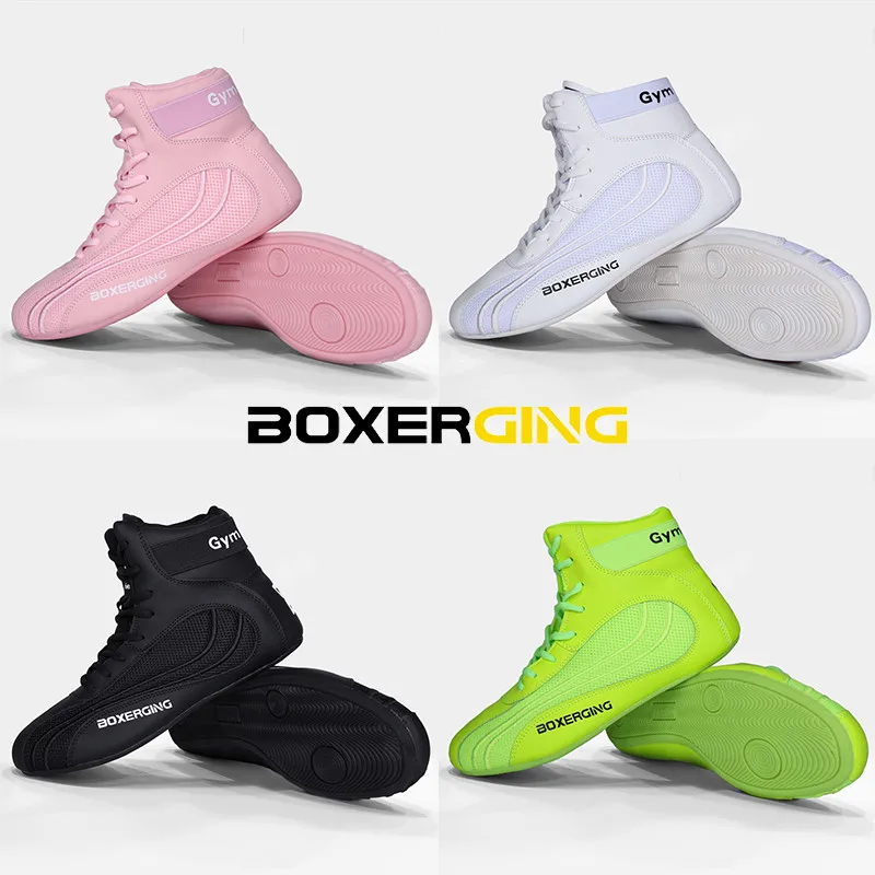 Professional Wrestling Boots Men Boxing Shoes Equipment Non-Slip Comfortable Women Sneakers Breathable Adult Wrestling Shoes