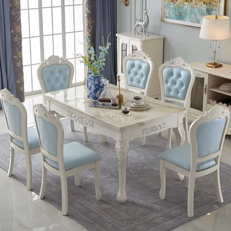 Marble Designer Dining Table Multifuctional European Space Saving Table Nordic Kitchen Modern Esstisch Restaurant Furniture