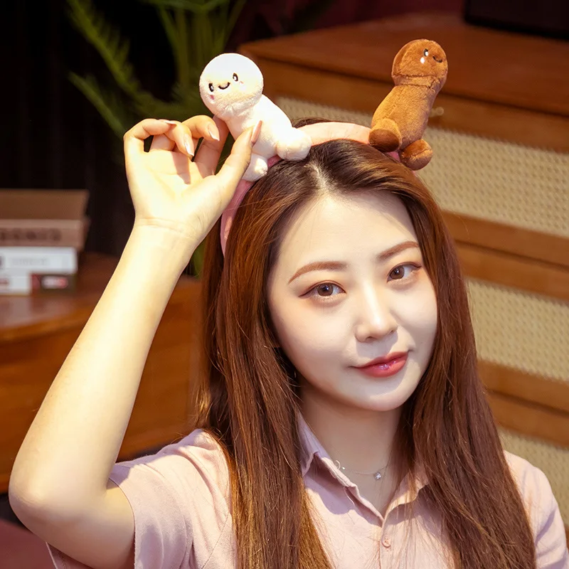 

Cute Face Wash Special Headband for Women 2025 New Cartoon Headwear, Hair Band Headband Plush Hair Bundle Hairpin Hole