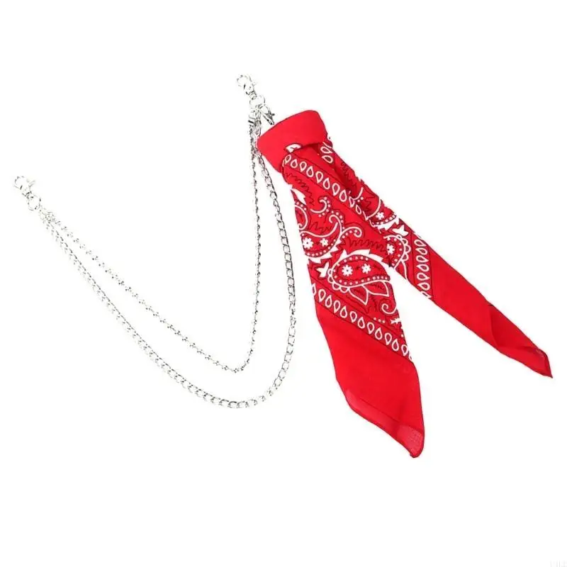 U4LE металлическая цепочка на талию из бисера с банданами в стиле хип-хоп, блестящая цепочка для брюк, многослойная цепочка для