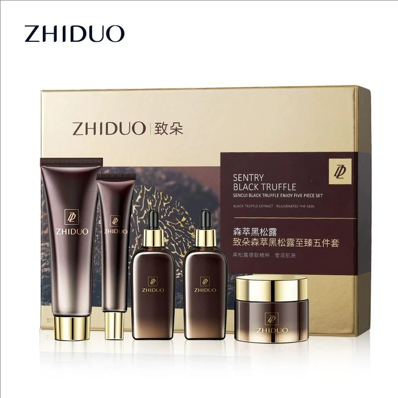 Black truffle Moisturizing Anti-Wrinkle Skincare Set Firming Lifting Hydrating Face Kit for All Skin Types Beauty Care Product