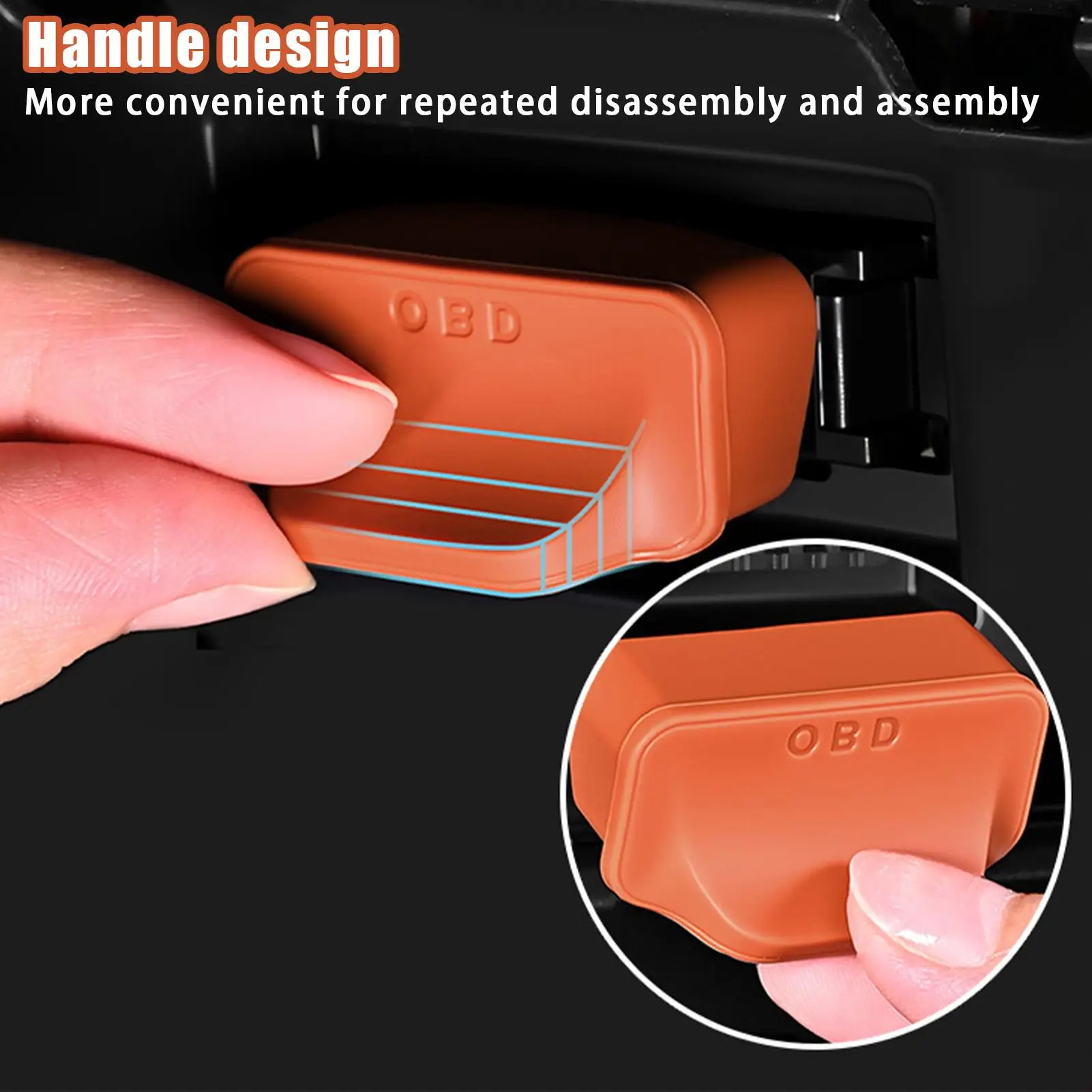 OBD ポートダストカバー OBD ポート保護カバー診断コネクタプロテクターカーゴゴルフカートセダントラック SUV バン RV