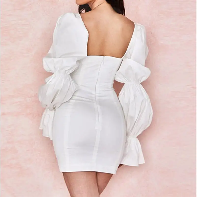 Kleur Lange Petalsved Laceup Hip Dr Street Sle Midi Taille Petal Sve Rits Pure Color ort Rok Dames Dr