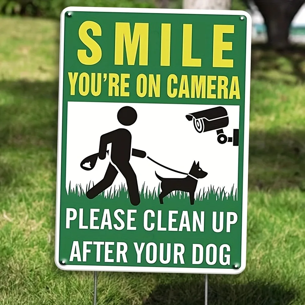 Nachdem Sie die Kamera gereinigt haben, ist Ihr Hund… Humorvolle Blechschilder – 8"x12", Lustige Garten-Deko, Deko für Hundebesitzer