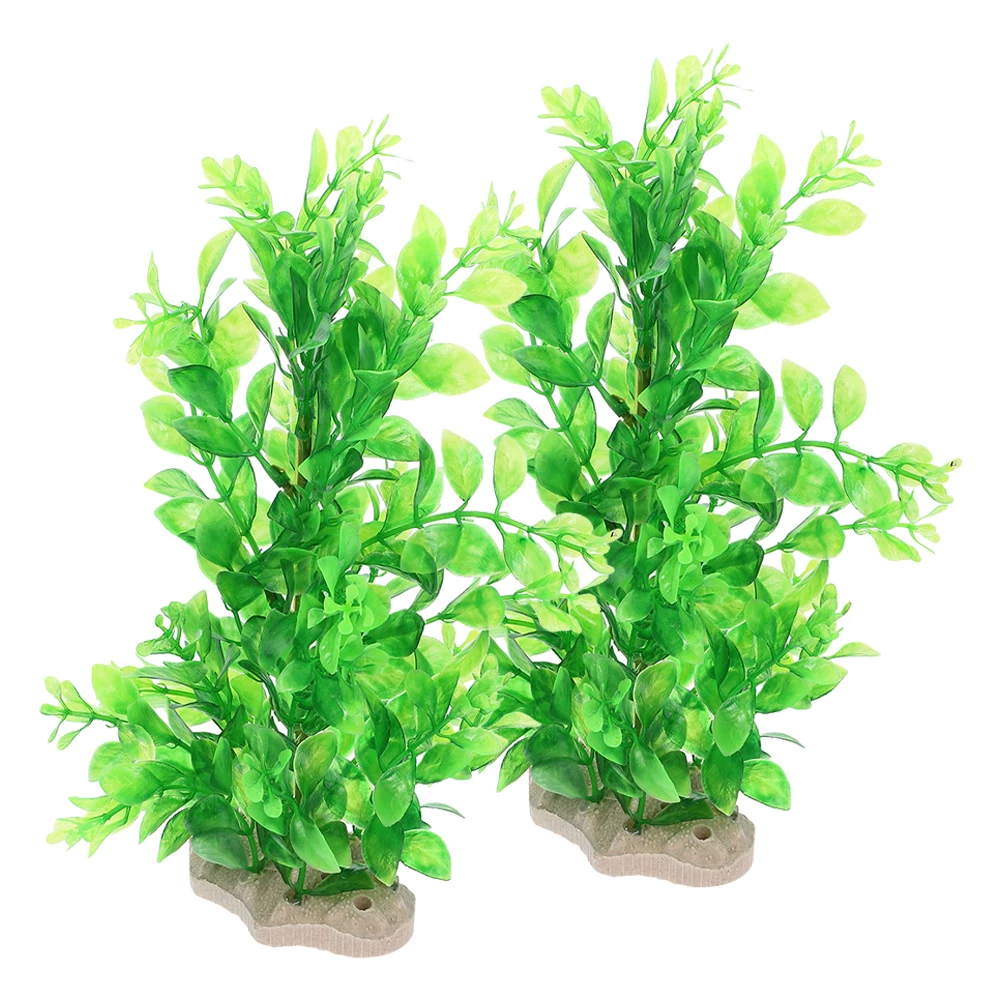 

2pcs Fake Decorations Small Tank Decoration Small Artificial Aquatic Plants Aquarium Decor For Pet Aquarium Accessories