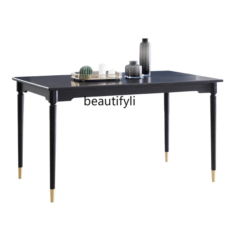 

Light Luxury Modern Solid Wood Dining Table Home Creative Simple Dining Table Dining Table Dining Table