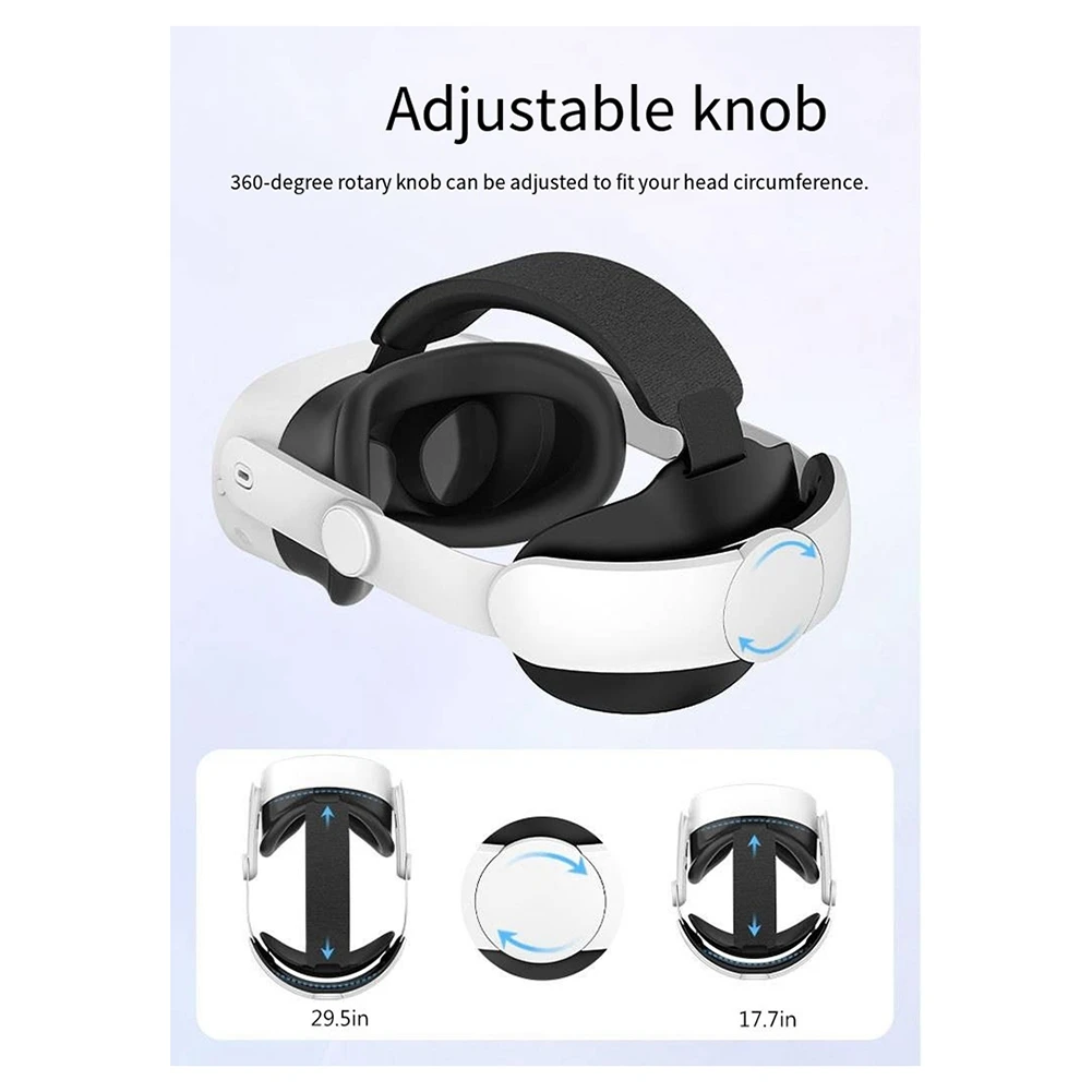 

ABFN-For Meta Quest 3 Elite Headband Comfortable Breathable Decompression Soft Simple Adjustable Elite Headband