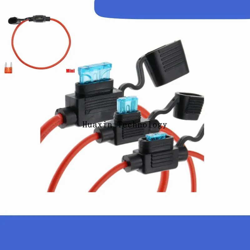 Waterproof Mini Small/Medium Automotive Fuse Holder 18/16/14AWG Insert Fuse 5A 7.5A 10A 15A 20A 25A 40A Standard/Mini/Micro