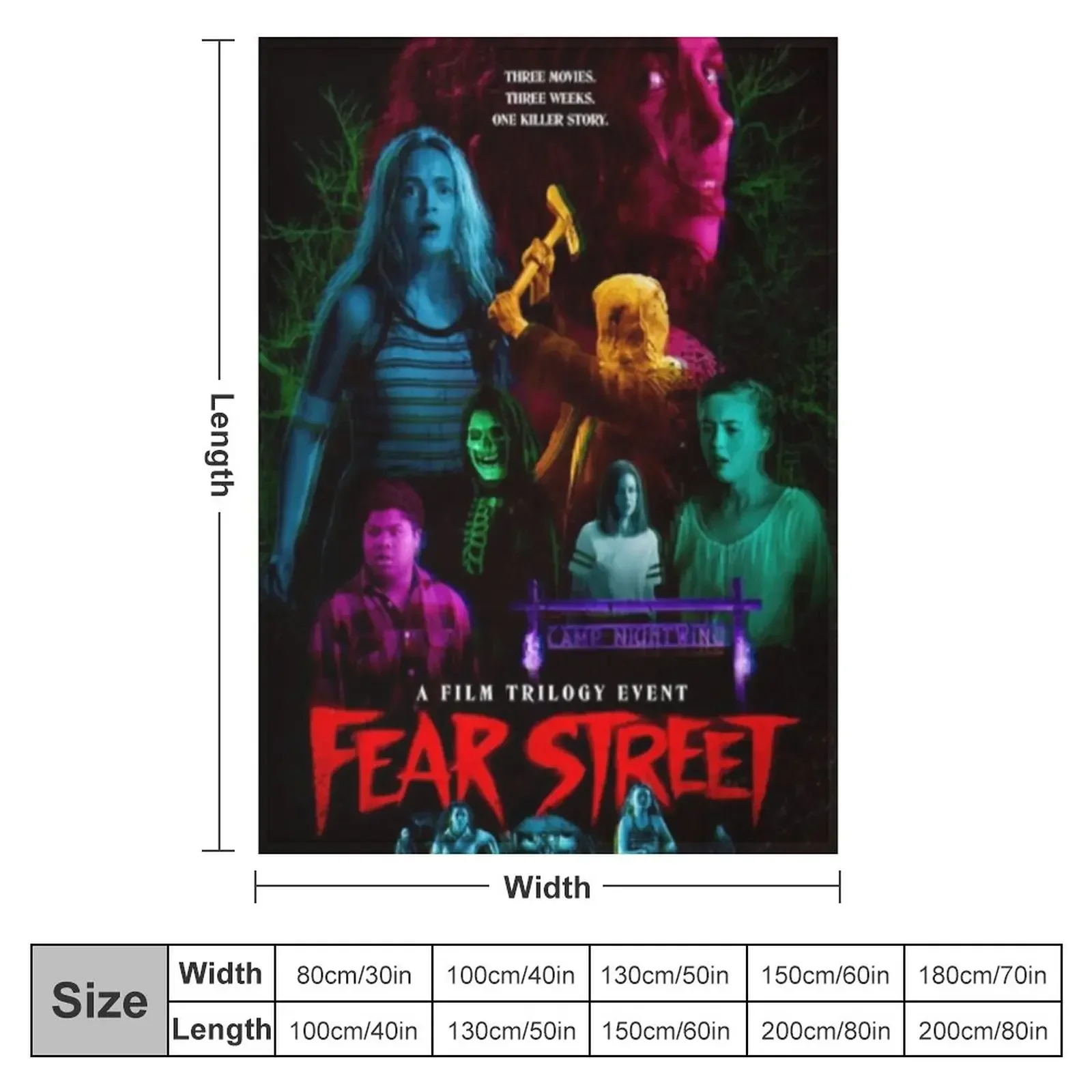 Fear Street Trilogy Throw Blanket Polar Thermals For Travel Thins Luxury Blankets